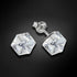 Sudraba auskari "Rubikona II (Comet Argent Light)" ar Swarovski™ kristāliem